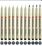 Manga Markers Needle Pen Art Hand-painted Hook Line Pen Sketch Pens Stationery Set Art Supplies School Supplies Art Sakura Pen