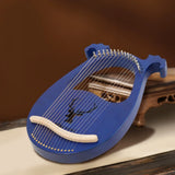 AOOKMIYA [Lyre Harp] 16-String Solid Mahogany Lyre Harp - Portable for Music Art - Durable Rich Sound AOOKMIYA.COM