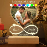 AOOKMIYA ART+ Creative Gifts Personalized Anniversary Women Men Couples Gifts Custom Photo Love Frame Acrylic Plaque Valentine's Day Giftware for Him Her