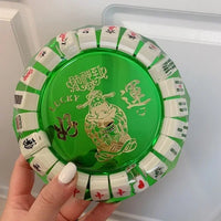 AOOKMIYA ART+ Creative Gifts DIY personalized customization Mahjong large size ashtray Drop glue finished product handmade fortune creative gift bedroom