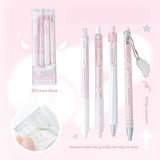 4PC Neutral Pen Series Pearl Angel Pen Cute Angel 4-piece Set Brush Test Pen Student Neutral Pen Student Specific Neutral Pen
