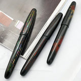 WANCHER Oversized Raw Lacquer Hard Gel Fountain Pen EF F M 0.38 0.5 0.7MM Hand-painted Shell Sculpture Japanese Stationery