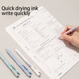 Deli 4pcs 0.5mm Black Ink Quick-drying Gel Pen School Student Office Stationery Supplies Signing Pen Office Pen