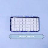 Oil Painting Series Watercolor Pigment Dividing Iron Box Solid Gouache Storage Grid 1ml 2ml 7.2ml Portable Rectangular Empty Box