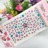 AOOKMIYA New Stickers On The Face Rhinestone Makeup Bright Face Art Sticker Children's Temporary Tattoo Rhinestone For Strasse Makeup