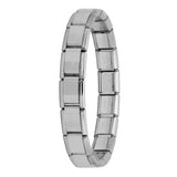 Hapiship New Women's Jewelry 9mm Width Itanlian Elastic Charm Bracelet Fashion Stainless Steel Bangle ST-