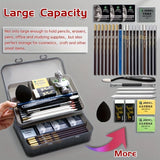 AOOKMIYA 1/2/3pcs Large Capacity Storage Painting Layer Double Pencil Box,Stackable for Brush Drawing Pen Pencil for Students and Artists