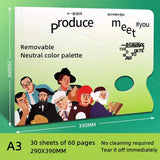 Art Painting Color Mixing Paper Watercolor Paint Palette Painting Art Supplies No Dirty Hands Color Mixing Art Paper