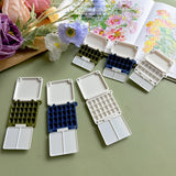 AOOKMIYA Portable Watercolor Palette Empty Collapsible Paint Box Student Travel Painting Sketching Paint Tray Artist's Art Supplies