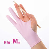 S/M/L Two-Finger Drawing Gloves Anti-touch Anti-fouling for Tablet Digital Board Touch Screen Oil Painting Art Supplies