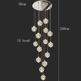 Modern home decoration crystal chandelier, stair Pendant lamp, living room Pendant lights, interior lighting