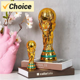 Golden Resin Football Trophy Champions Soccer Trophies Resin Ornament Football Fan Gift Home  Decoration Craft