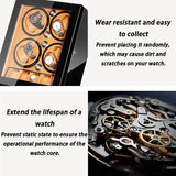 Luxury 8 Slots Watch Winders Automatic Rotator Motor Mechanical Wrist Watches Winding Device 5 Epitopes Men Watch Storage Boxes