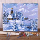 AOOKMIYA DIY Paint By Numbers Complete Kit Acrylic Paints 40*50 Canvas Pictures Wall Paintings Crafts for Adults By Bray