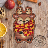 AOOKMIYA Plastic aida Cross Stitch Kit Package Needlework Counted Cross-Stitching Kits Embroidery refrigerator magnet animals styles