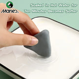 AOOKMIYA Marie's 2/4/6pcs Grey Plasticity Erasers Kneaded Rubber for Blend, Highlight, Shade, Smooth, Sketching, Drawing for Adults