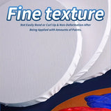 AOOKMIYA 2pcs 8,12,16,20inch Marie's Art Round Canvases Bulk for Painting,White,Blank Stretched Prepared Framed Boards for Oil,Acrylic