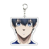 AOOKMIYA ART+ Creative Gifts Blue Lock Isagi Yoichi Acrylic Anime Keychain Bag Charms Pendant Jewelry Cute Creative Key Ring Friends Gift Figure Cartoon