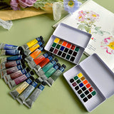 AOOKMIYA ROSA  Artist Watercolor Paint Watercolor Subpackage 0.5/1ML Trial Pack Master Level Watercolor Painting Works Art Supplies