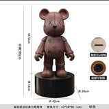 Bear Decoration Landing Figurine Resin Material Ornaments Sculpture Beside The TV Cabinet in The Living Room Festival Gift