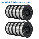 KINGROON 22LBS PETG or PLA filament 3D Printer Filament 10 Rolls 1KG 1.75MM Eco-Friendly Good Toughness Mix Color Free Shipping