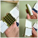 AOOKMIYA Portable Watercolor Palette Empty Collapsible Paint Box Student Travel Painting Sketching Paint Tray Artist's Art Supplies