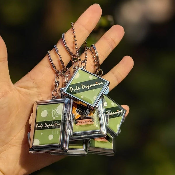Mini Cat Pigment Box Pendant Watercolor Packaging Iron Box Portable Pigment Box Color Palette Hand Account Artifact