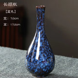 Minimalist Glaze Ceramic Vase, Creative Home Ornament, Small Flower Arrangement, Living Room Decoration, Kiln