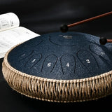 AOOKMIYA Carbon Steel Hollow Drum 13 Inch 15 Tone Steel Tongue Drums Anti-slip and Shock-proof Children Practice Percussion Instruments AOOKMIYA.COM