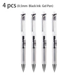 Deli 4/6/8pcs 0.5mm Black Red Blue Ink Gel Pen Stationery For Writing School Supplies Office Supplies Signing Pen Exam Pen Gift