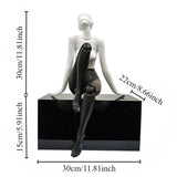 Modern Figurines Minimalism Art Miniatures Luxury Creative Ornaments for Bedroom Aesthetic Room Decor Original and Funny Gifts