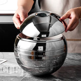 Stainless Steel Dishes and Tableware Set 7-Piece Set for Home and Commercial Creative Spherical Gift Box for Gift Giving