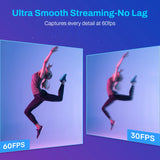 Webcam 4K Streaming Web Camera 1080P 60FPS USB Camera EMEET S600 Autofocus Living Stream Camera With Mics for Tiktok/YouTube