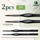 AOOKMIYA Marie's 2pcs Fine Micro Paint Brush,11 Sizes Detail Paintbrushes for Number Painting,Acrylic,Craft,Mini Figure,Rock for Artists