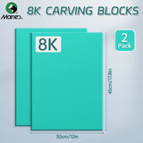 AOOKMIYA Marei's 3pcs Soft Linoleum Carving Block, Linocut Block for Printmaking, Printmaking Art Set (6x8.7/8.7x12/12x17.8/17.8x23.6 in)