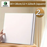 AOOKMIYA Marie's 2 Pack 8 Sizes Blank Stretched Canvas Bulk White Prepared Mini Framed Boards for Painting,Drawing,Oil,Acrylic,Tempera