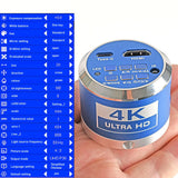 IMX334 4K 12MP 30FPS USB-C C-Mount Industrial Microscope Camera - HD Metal Lens