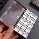 AOOKMIYA 15/24 Grid Watercolor Palette Paint Moisturizing Box Gouache/acrylic Sealed Box Portable Sketching and Painting Supplies