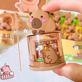 Cartoon Cute Capybara Pencil Sharpener Portable Mini Manual Pencil Sharpener Office School Supplies Student Stationery Gifts