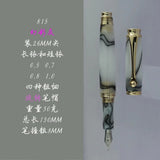 Fulin 812 Resin NO.5 Nib Fountain Pen Professional Hand-polished Long Knife Nib Office Business Writing Stationery Gifts