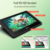 12HD-A H-IPS LCD Graphics Drawing Tablet Monitor 11.6 Inch Size 1366x768 Display 8192 Pressure Level Passive Technology