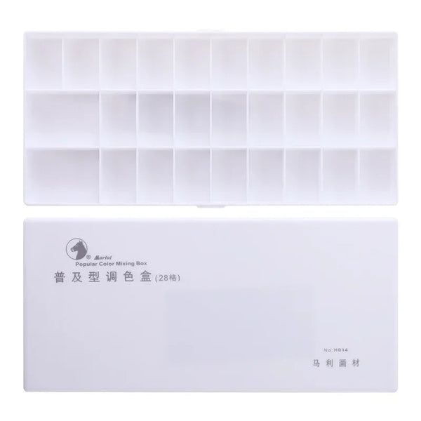 AOOKMIYA 28 Grid Color Box Watercolor Flip Palette Special Student Painting Professional Art Color Supplies  AOOKMIYA.COM