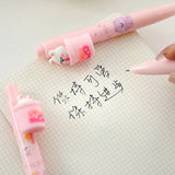 36pcs Gel Pens Suit 0.5mm Black Cartoon Cute Milk Tea Rabbits Surprise Hide-And-Seek Press Students Learn Office Stationery