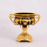 AOOKMIYA Wholesale Uzbek Kazak Skidki Bagima Home Decor Fruit Bowl European Porcelain Idishlar Gold Pattern   Craft Glass