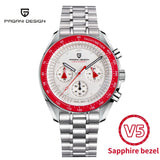 PAGANI DESIGN 2025 New Men's Watches Top Luxury Quartz Watch For Men Auto Date Speed Chronograph AR Sapphire Mirror Wrist watch