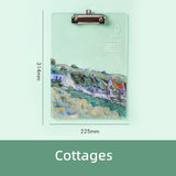 Starry Sky Series Writing Board Clip Kids Stationery A4 Paper Acrylic Pad Splint Transparent Feather Clipboard School Supplies