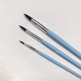 AOOKMIYA 3pcs Painting Brush Set Professional Nylon Hook Pen Paint Brush Art Student Special Gouache/watercolor Brush Art Supplies