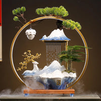 AOOKMIYA ART+ Creative Gifts Chinese water charm decoration creative circulating water home decoration desktop housewarming opening gift box