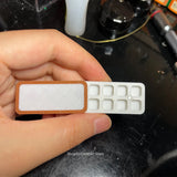 AOOKMIYA Portable Mini Watercolor Palette 8/18 Grid Ring Pigment Box Student Artist Travel Sketch Nail Painting Art Supplies
