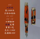 Fulin 812 Resin NO.5 Nib Fountain Pen Professional Hand-polished Long Knife Nib Office Business Writing Stationery Gifts